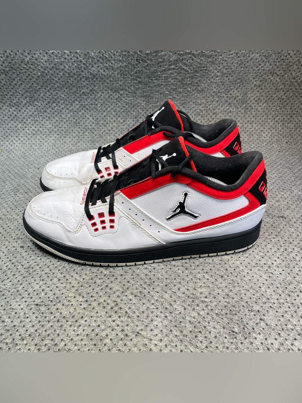 Jordan 1 Flight Low White Leather Shoes Size 12 Men’s